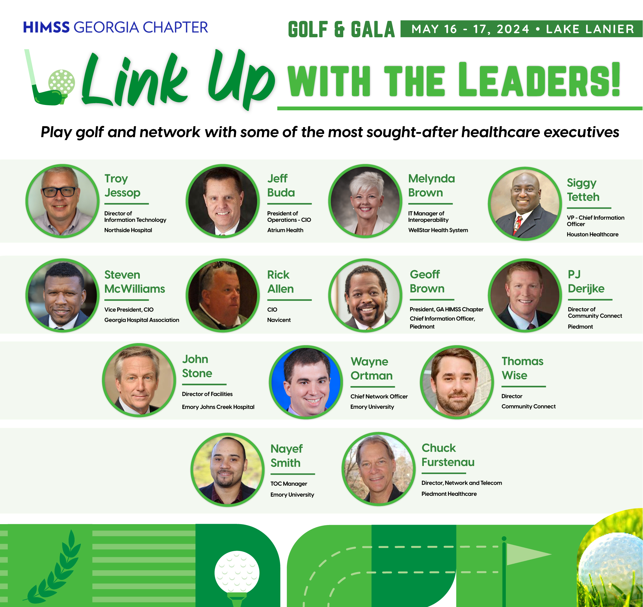 GAHIMSS Golf and Gala List of participants